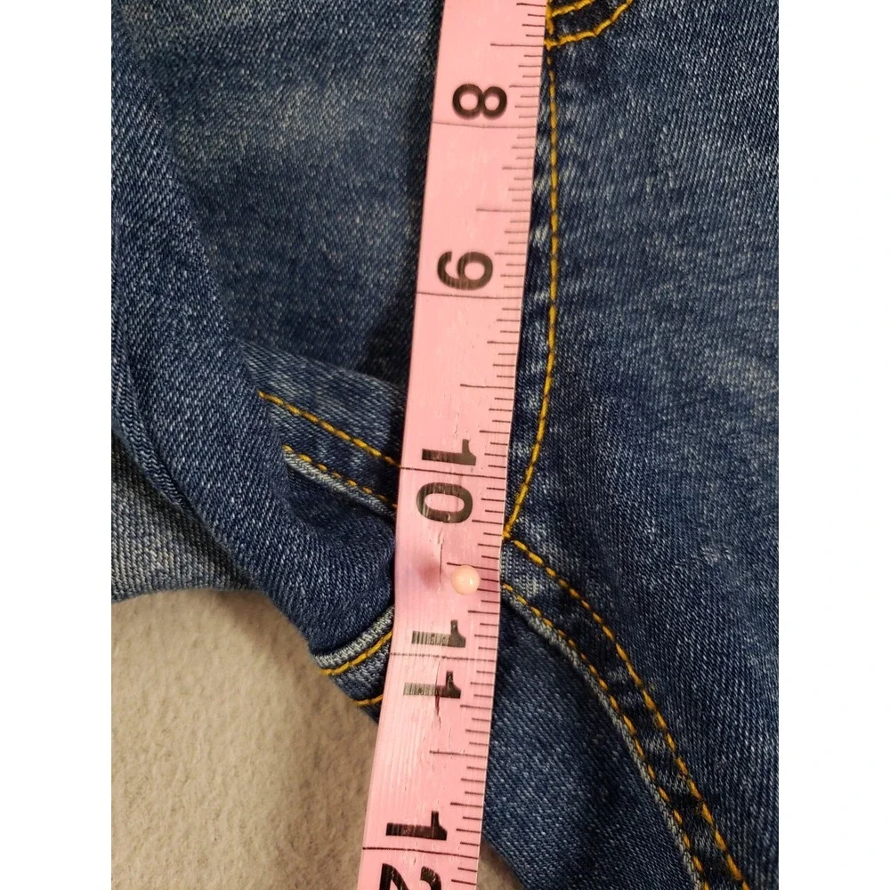 ZARA Men Jean 31 Blue Denim Skinny Mid Rise Distressed Medium Wash 5 Pocket